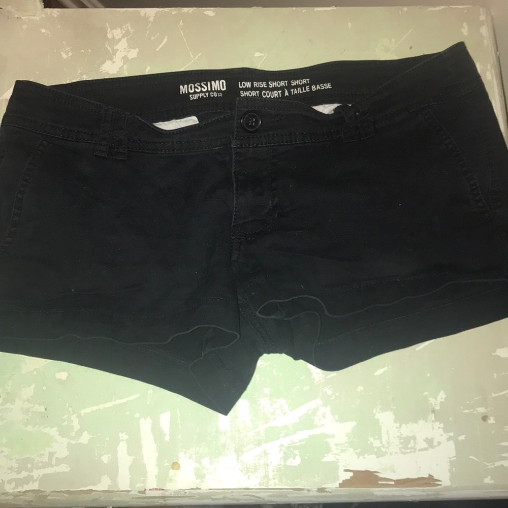Short black shorts size 6